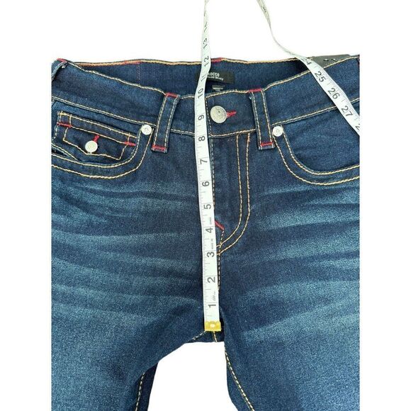 NEW TRUE RELIGION $199 ROCCO BIG T STITCH FLAP RELAXED SKINNY JEANS SZ 30x32 - Picture 11 of 16